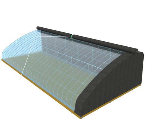 Multi-Span Water Pipe Hydroponic Growing System for Greenhouse Aquaculture Efficiency
