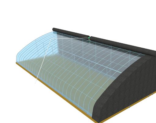 Customization Arch Tunnel Greenhouse Sunlight Greenhouse For Capsicum Farming