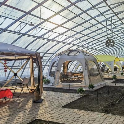 Flower Planting Drip Irrigation System Sunlight Greenhouse with Customized Request