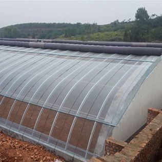 2000.000kg Tomato and Cucumber Cultivation Sunlight Greenhouse Solution with Arched Roof