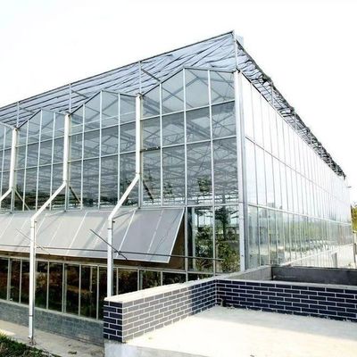 Origin Vegetable and Flower Glass Greenhouse with Hydroponics Cultivation Method