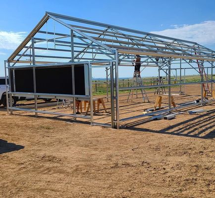 Hydroponics Stromal Humidity Control Greenhouse with Arched Roof and Multi-Span Design