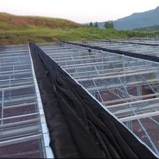Warm Air Blower/Hot Water Heating Double-Arch Hydroponics Greenhouse for Flower and Tomato