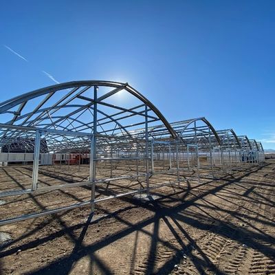 Customized Request Agricultural Multi-Span Plastic Tunnel Film Greenhouse for Production