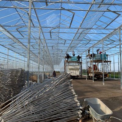 JX-A0061 Glass Greenhouse Hydroponic System for Vegetables 100.000kg Package Weight