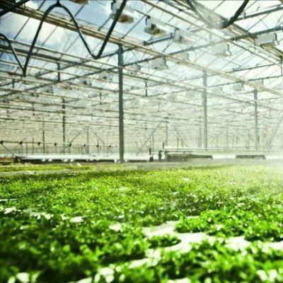 Double Layer Water Sprayer Controlled Illuminating Greenhouse for Planting Solutions
