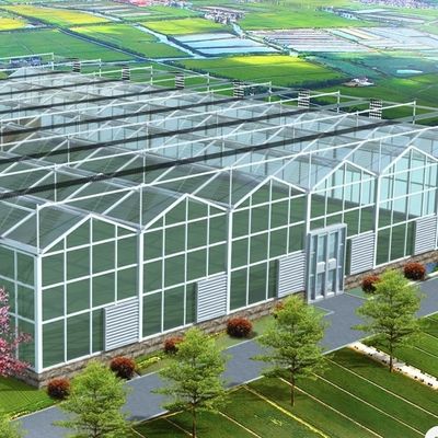 Double Layer Glass Greenhouse Hydroponics System for Flower Cultivation 30 Day Refund