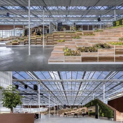 Customized Request for Drip Irrigation Glass Greenhouse Commercial Greenhouse Setup
