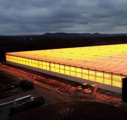 Hydroponics Glass Greenhouse with Shading Screen System Package Gross Weight 80.000kg